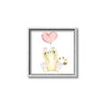 Picture of Heart Balloon Cheetah _GroupedProduct_Square_Mini_ _GroupedProduct_Square_Canvas_Framed_