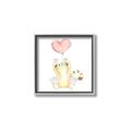 Picture of Heart Balloon Cheetah _GroupedProduct_Square_Mini_ _GroupedProduct_Square_Canvas_Framed_