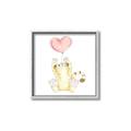 Picture of Heart Balloon Cheetah _GroupedProduct_Square_Mini_ _GroupedProduct_Square_Canvas_Framed_