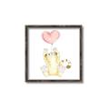 Picture of Heart Balloon Cheetah _GroupedProduct_Square_Mini_ _GroupedProduct_Square_Canvas_Framed_