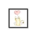 Picture of Heart Balloon Cheetah _GroupedProduct_Square_Mini_ _GroupedProduct_Square_Canvas_Framed_