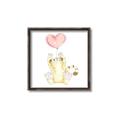 Picture of Heart Balloon Cheetah _GroupedProduct_Square_Mini_ _GroupedProduct_Square_Canvas_Framed_