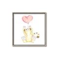 Picture of Heart Balloon Cheetah _GroupedProduct_Square_Mini_ _GroupedProduct_Square_Canvas_Framed_