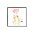 Picture of Heart Balloon Cheetah _GroupedProduct_Square_Mini_ _GroupedProduct_Square_Canvas_Framed_