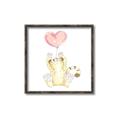 Picture of Heart Balloon Cheetah _GroupedProduct_Square_Mini_ _GroupedProduct_Square_Canvas_Framed_