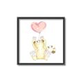 Picture of Heart Balloon Cheetah _GroupedProduct_Square_Mini_ _GroupedProduct_Square_Canvas_Framed_