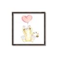 Picture of Heart Balloon Cheetah _GroupedProduct_Square_Mini_ _GroupedProduct_Square_Canvas_Framed_