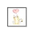 Picture of Heart Balloon Cheetah _GroupedProduct_Square_Mini_ _GroupedProduct_Square_Canvas_Framed_