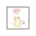 Picture of Heart Balloon Cheetah _GroupedProduct_Square_Mini_ _GroupedProduct_Square_Canvas_Framed_