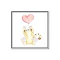 Picture of Heart Balloon Cheetah _GroupedProduct_Square_Mini_ _GroupedProduct_Square_Canvas_Framed_