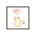 Picture of Heart Balloon Cheetah _GroupedProduct_Square_Mini_ _GroupedProduct_Square_Canvas_Framed_