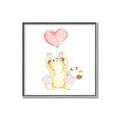 Picture of Heart Balloon Cheetah _GroupedProduct_Square_Mini_ _GroupedProduct_Square_Canvas_Framed_