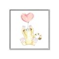 Picture of Heart Balloon Cheetah _GroupedProduct_Square_Mini_ _GroupedProduct_Square_Canvas_Framed_