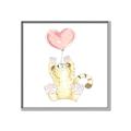 Picture of Heart Balloon Cheetah _GroupedProduct_Square_Mini_ _GroupedProduct_Square_Canvas_Framed_