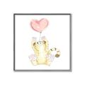 Picture of Heart Balloon Cheetah _GroupedProduct_Square_Mini_ _GroupedProduct_Square_Canvas_Framed_