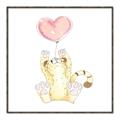 Picture of Heart Balloon Cheetah _GroupedProduct_Square_Mini_ _GroupedProduct_Square_Canvas_Framed_