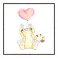 Picture of Heart Balloon Cheetah _GroupedProduct_Square_Mini_ _GroupedProduct_Square_Canvas_Framed_