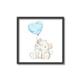 Picture of Heart Balloon Elephant _GroupedProduct_Square_Mini_ _GroupedProduct_Square_Canvas_Framed_