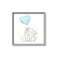 Picture of Heart Balloon Elephant _GroupedProduct_Square_Mini_ _GroupedProduct_Square_Canvas_Framed_