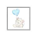 Picture of Heart Balloon Elephant _GroupedProduct_Square_Mini_ _GroupedProduct_Square_Canvas_Framed_