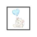 Picture of Heart Balloon Elephant _GroupedProduct_Square_Mini_ _GroupedProduct_Square_Canvas_Framed_