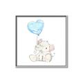 Picture of Heart Balloon Elephant _GroupedProduct_Square_Mini_ _GroupedProduct_Square_Canvas_Framed_