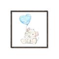 Picture of Heart Balloon Elephant _GroupedProduct_Square_Mini_ _GroupedProduct_Square_Canvas_Framed_