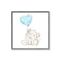 Picture of Heart Balloon Elephant _GroupedProduct_Square_Mini_ _GroupedProduct_Square_Canvas_Framed_