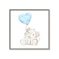 Picture of Heart Balloon Elephant _GroupedProduct_Square_Mini_ _GroupedProduct_Square_Canvas_Framed_