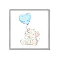 Picture of Heart Balloon Elephant _GroupedProduct_Square_Mini_ _GroupedProduct_Square_Canvas_Framed_