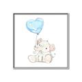 Picture of Heart Balloon Elephant _GroupedProduct_Square_Mini_ _GroupedProduct_Square_Canvas_Framed_