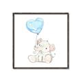 Picture of Heart Balloon Elephant _GroupedProduct_Square_Mini_ _GroupedProduct_Square_Canvas_Framed_