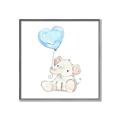 Picture of Heart Balloon Elephant _GroupedProduct_Square_Mini_ _GroupedProduct_Square_Canvas_Framed_