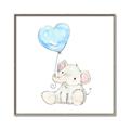 Picture of Heart Balloon Elephant _GroupedProduct_Square_Mini_ _GroupedProduct_Square_Canvas_Framed_
