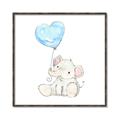 Picture of Heart Balloon Elephant _GroupedProduct_Square_Mini_ _GroupedProduct_Square_Canvas_Framed_
