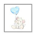 Picture of Heart Balloon Elephant _GroupedProduct_Square_Mini_ _GroupedProduct_Square_Canvas_Framed_