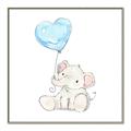 Picture of Heart Balloon Elephant _GroupedProduct_Square_Mini_ _GroupedProduct_Square_Canvas_Framed_