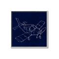 Picture of Airplane Navy I _GroupedProduct_Square_Mini_ _GroupedProduct_Square_Canvas_Framed_