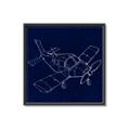 Picture of Airplane Navy I _GroupedProduct_Square_Mini_ _GroupedProduct_Square_Canvas_Framed_