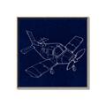Picture of Airplane Navy I _GroupedProduct_Square_Mini_ _GroupedProduct_Square_Canvas_Framed_