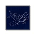 Picture of Airplane Navy I _GroupedProduct_Square_Mini_ _GroupedProduct_Square_Canvas_Framed_
