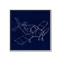 Picture of Airplane Navy I _GroupedProduct_Square_Mini_ _GroupedProduct_Square_Canvas_Framed_