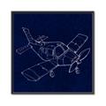 Picture of Airplane Navy I _GroupedProduct_Square_Mini_ _GroupedProduct_Square_Canvas_Framed_