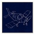 Picture of Airplane Navy I _GroupedProduct_Square_Mini_ _GroupedProduct_Square_Canvas_Framed_