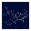 Picture of Airplane Navy I _GroupedProduct_Square_Mini_ _GroupedProduct_Square_Canvas_Framed_