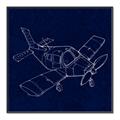 Picture of Airplane Navy I _GroupedProduct_Square_Mini_ _GroupedProduct_Square_Canvas_Framed_