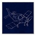 Picture of Airplane Navy I _GroupedProduct_Square_Mini_ _GroupedProduct_Square_Canvas_Framed_