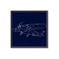Picture of Airplane Navy II _GroupedProduct_Square_Mini_ _GroupedProduct_Square_Canvas_Framed_