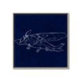 Picture of Airplane Navy II _GroupedProduct_Square_Mini_ _GroupedProduct_Square_Canvas_Framed_