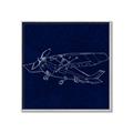 Picture of Airplane Navy II _GroupedProduct_Square_Mini_ _GroupedProduct_Square_Canvas_Framed_